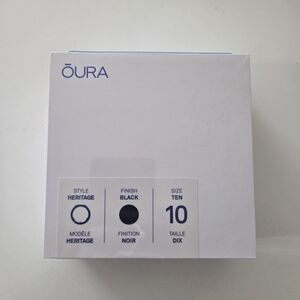 NEW Oura Gen 3 Heritage Ring Black Size 10